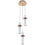 Подвесной светильник золото Trio Odile Acrylic Tube Hanging Lamp Gold варинант исполнения - 3 | Loft Concept в Липецке