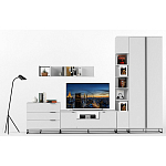 Полка навесная белая открытая Strict Lines  варинант исполнения - 6 | Loft Concept в Липецке