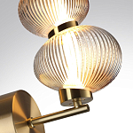 Бра с 2-мя рифлеными стеклянными шарами Marcelh Light варинант исполнения - 8 | Loft Concept в Липецке