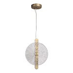 Подвесной светильник с круглым стеклянным плафоном Gingham варинант исполнения - 5 | Loft Concept в Липецке