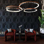 Гипсовая 3D Панель HEXAGON TEMPLE варинант исполнения - 1 | Loft Concept в Липецке