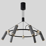 Люстра круглая с 9-ю цилиндрическими плафонами на магнитном креплении Bronze Concert варинант исполнения - 2 | Loft Concept в Липецке