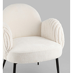 Полукресло Wave Stripes букле белый варинант исполнения - 2 | Loft Concept в Липецке