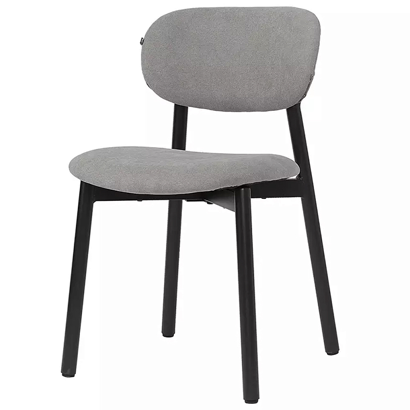 Стул с мягким сиденьем и спинкой Chair with Soft Seat and Back Кремовый Серый Стул с мягким сиденьем и спинкой Chair with Soft Seat and Back Кремовый Серый в Липецке | Loft Concept