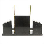 Настольный письменный набор из мрамора и змеевика с гербом России Marble Accessory варинант исполнения - 4 | Loft Concept в Липецке