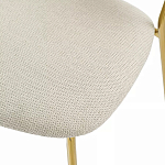 Стул барный широкой полукруглой спинкой на золотистых ножках Chair Smooth Shapes варинант исполнения - 6 | Loft Concept в Липецке