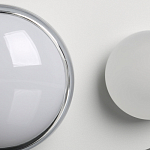 Бра овальной формы белого цвета с 2-мя лампами Lunar Pebbles варинант исполнения - 7 | Loft Concept в Липецке