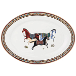 Сервиз обеденный из фарфора с изображением лошадей на 6 персон 23 предмета Porcelain Horse Set  варинант исполнения - 4 | Loft Concept в Липецке