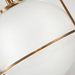 Подвесной светильник с белым плафоном в форме шара в арочной подвеске Hinkley варинант исполнения - 18 | Loft Concept в Липецке