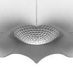 Подвесной светильник с белым фигурным абажуром и мягкими волнистыми краями Cloud Motion  варинант исполнения - 6 | Loft Concept в Липецке