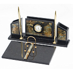 Настольный письменный набор из камня офиокальцит и змеевик Successful Leader варинант исполнения - 2 | Loft Concept в Липецке