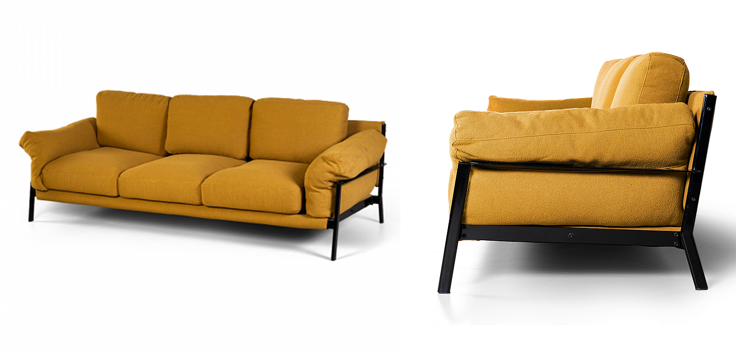Диван Harald Mustard Sofa Диван Harald Mustard Sofa - Loft-Concept в Липецке