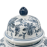 Ваза с крышкой и бело-синим цветочным узором Blue & White Ornament  варинант исполнения - 3 | Loft Concept в Липецке