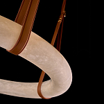 Люстра в форме обруча из натурального камня Minerals of Light варинант исполнения - 3 | Loft Concept в Липецке