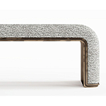 Банкетка Forli с элегантными латунными вставками  варинант исполнения - 2 | Loft Concept в Липецке