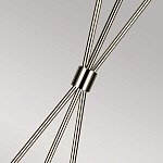 Торшер на трех тонких перекрещенных ножках с белым конусным абажуром из льна Feiss варинант исполнения - 7 | Loft Concept в Липецке