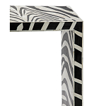 Консоль Дизайнерская Kenya Console ZEBRA Bone Inlay black варинант исполнения - 2 | Loft Concept в Липецке