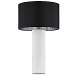 Настольная лампа с белым фактурным корпусом и черным абажуром Twisted варинант исполнения - 4 | Loft Concept в Липецке