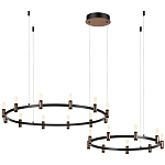 Люстра подвесная с цилиндрическими плафонами на двух круглых подвесах  Arnaut Light варинант исполнения - 4 | Loft Concept в Липецке