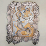 Тканый вручную монументальный настенный гобелен Soft Inception варинант исполнения - 3 | Loft Concept в Липецке