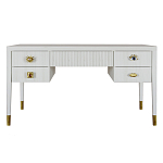 Письменный стол с 4-мя ящиками Elsa Dreams White варинант исполнения - 7 | Loft Concept в Липецке