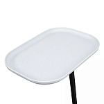 Столик приставной с прямоугольной серой столешницей Steel Stable Table варинант исполнения - 4 | Loft Concept в Липецке