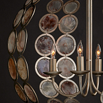 Люстра в форме шара с декором из круглых декоративных элементов Bright Shell Discs варинант исполнения - 4 | Loft Concept в Липецке