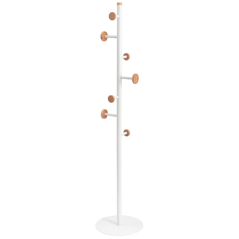 Напольная вешалка из древесины бука Unique Shaped Furniture Floor Hanger White Древесина Белый в Липецке | Loft Concept 