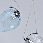 Люстра линейная с 5-ю разноцветными стеклянными плафонами Kaleido варинант исполнения - 8 | Loft Concept в Липецке