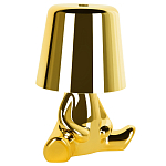 Настольная лампа фигурная золотого цвета с гладким абажуром Высота 16 см Sophia варинант исполнения - 2 | Loft Concept в Липецке