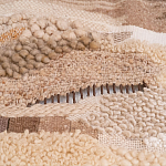 Тканый вручную монументальный настенный гобелен Earth Flow варинант исполнения - 2 | Loft Concept в Липецке