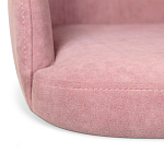 Банкетка пыльно-розовый велюр со спинкой и подлокотниками на 4-х деревянных ножках Aurora Pink варинант исполнения - 4 | Loft Concept в Липецке