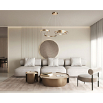 Люстра подвесная светодиодная в виде волнообразной ленты Ribbon Vortex варинант исполнения - 26 | Loft Concept в Липецке