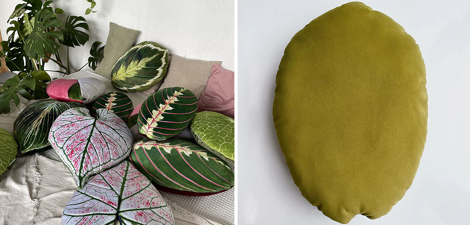 Декоративная подушка Botanical Cushion Calathea Medallion Декоративная подушка Botanical Cushion Calathea Medallion - Loft-Concept в Липецке