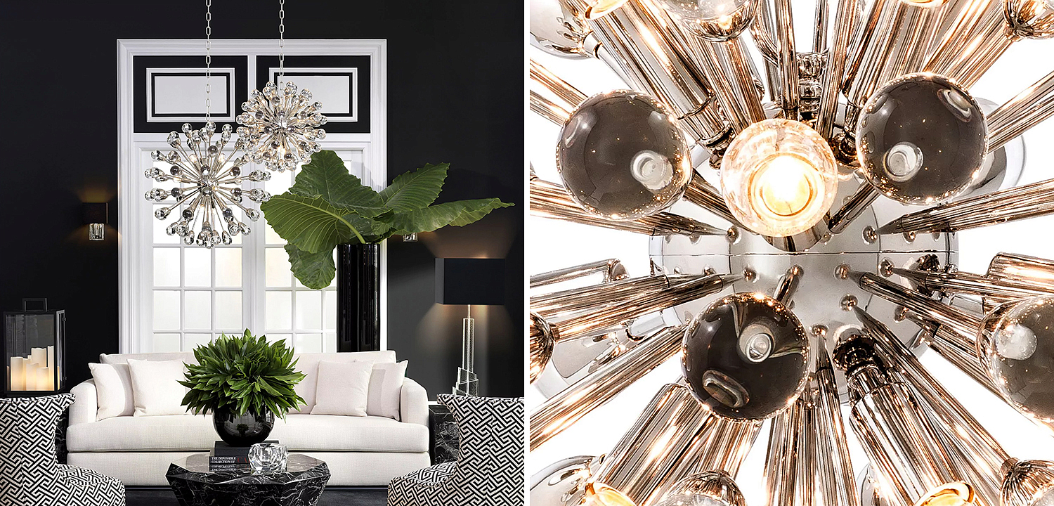 Люстра Eichholtz Chandelier Anto S Nickel - Loft-Concept в Липецке