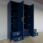 Большой шкаф с витриной Elsa Dreams Blue варинант исполнения - 3 | Loft Concept в Липецке