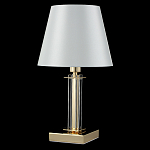 Настольная лампа с белым тканевым абажуром в форме конуса Laurent варинант исполнения - 8 | Loft Concept в Липецке