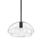 Подвесной светильник с прозрачным двойным стеклянным плафоном в форме купола и внутренней сферой Hinkley варинант исполнения - 1 | Loft Concept в Липецке