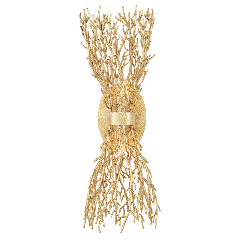 Бра золотое в виде кораллов Coral Decor Золотой Бра золотое в виде кораллов Coral Decor Золотой в Липецке | Loft Concept