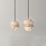 Подвесной светильник светодиодный с плафоном сферической формы Stone Helios варинант исполнения - 2 | Loft Concept в Липецке