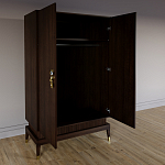 Платяной шкаф Elsa Dreams Walnut с 2-мя фасадами варинант исполнения - 1 | Loft Concept в Липецке