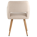 Стул в рогожке бежевого цвета NEASAN STOOL варинант исполнения - 3 | Loft Concept в Липецке