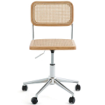 Офисный стул из ротанга на колёсах June Rattan Wicker Chair варинант исполнения - 2 | Loft Concept в Липецке