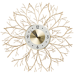 Часы настенные из металла золотые с белым циферблатом Current Time варинант исполнения - 1 | Loft Concept в Липецке