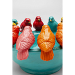 Декоративное дизайнерское блюдо разноцветные попугаи  варинант исполнения - 4 | Loft Concept в Липецке