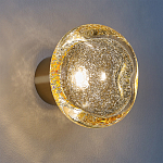 Бра с круглым плафоном из прозрачного стекла с пузырьками воздуха Effervia  варинант исполнения - 2 | Loft Concept в Липецке