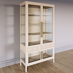 Витрина Primo со стеклянными фасадами и 2 ящиками Светлый дуб варинант исполнения - 2 | Loft Concept в Липецке