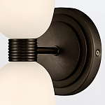 Бра для ванных комнат вертикальное с двумя матовыми белыми стеклянными плафонами Hinkley варинант исполнения - 3 | Loft Concept в Липецке