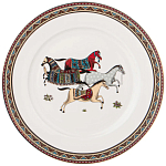Сервиз обеденный из фарфора с изображением лошадей на 6 персон 23 предмета Porcelain Horse Set  варинант исполнения - 3 | Loft Concept в Липецке
