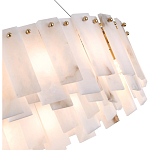 Люстра круглая декорированная натуральным камнем Stone Interior Accent варинант исполнения - 5 | Loft Concept в Липецке